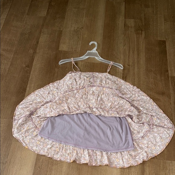 Floral Mini Dress in Brown and Yellow - Picture 4 of 8